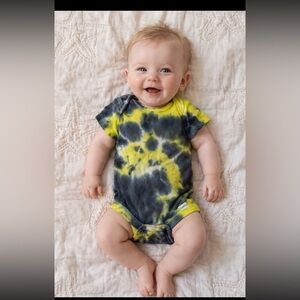 Gerber Black and Yellow Tie-Dye Onesie